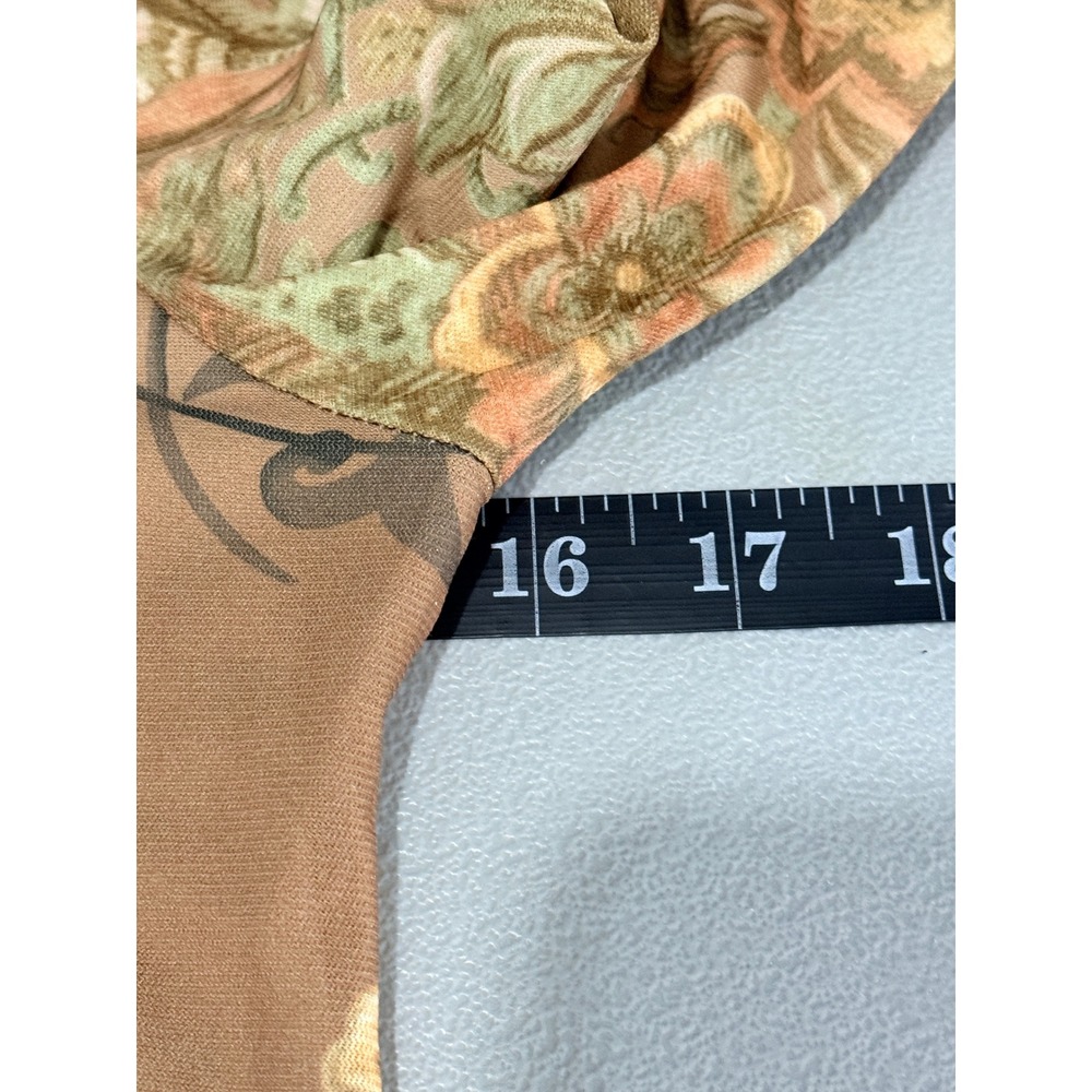 Vtg Y2K Eye-shadow sheer Top Womens sz M fairy grunge romantic whimsigoth floral - Picture 6 of 8